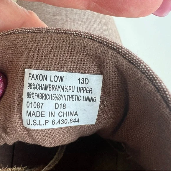 Polo Ralph Lauren Men’s Faxon Canvas Sneaker • Size 13D • Brown • Casual - Picture 4 of 14